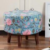 Umi Chindi Puffy Stool for Living Room