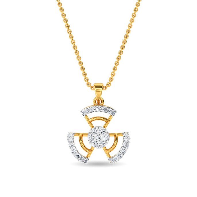 Diamond Ed Pendant Yellow Gold / 14KT