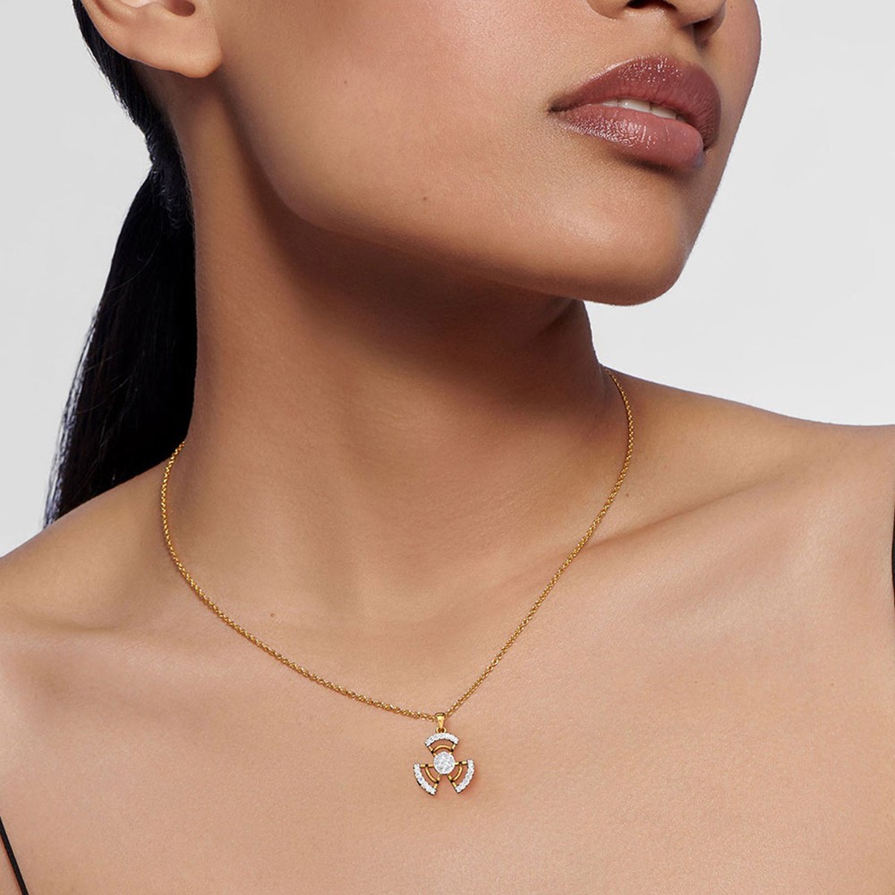 Diamond Ed Pendant Yellow Gold / 14KT