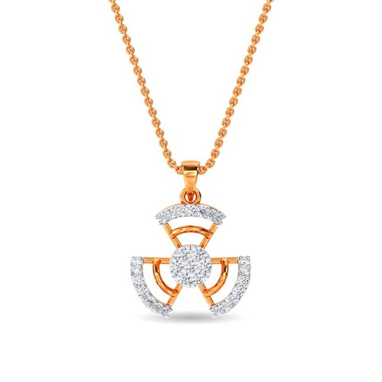 Diamond Ed Pendant Yellow Gold / 14KT
