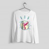 Women Solid Round Neck Cotton  T-Shirt